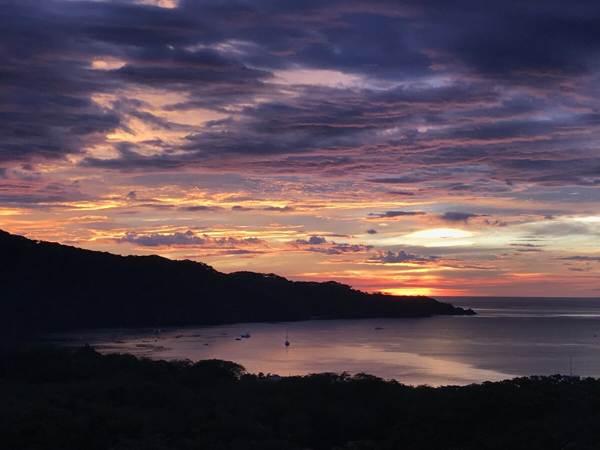 Sunset over the Pacific, as seen from Guanacaste Province, Costa Rica.